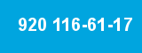 920 116-61-17
